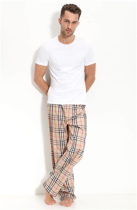 burberry pajamas men's.